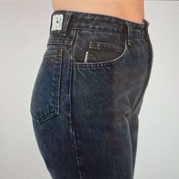 BONGO by Gene Montessano  Vintage 90's black  high waist jeans size 7 - Picture 2 of 6